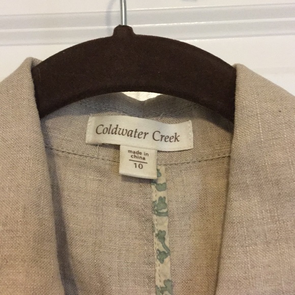Coldwater Creek Linen Blazer, 10, EUC - Picture 3 of 4